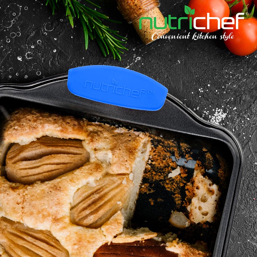 6 Pcs. Blue Silicone Handles - Flexible Design For Nonstick Carbon Steel Bakeware Pans - Compatible With Models: Ncsbsg78, Ncsbsg63, Ncsbsg60, Ncsbsg36 - Image 6