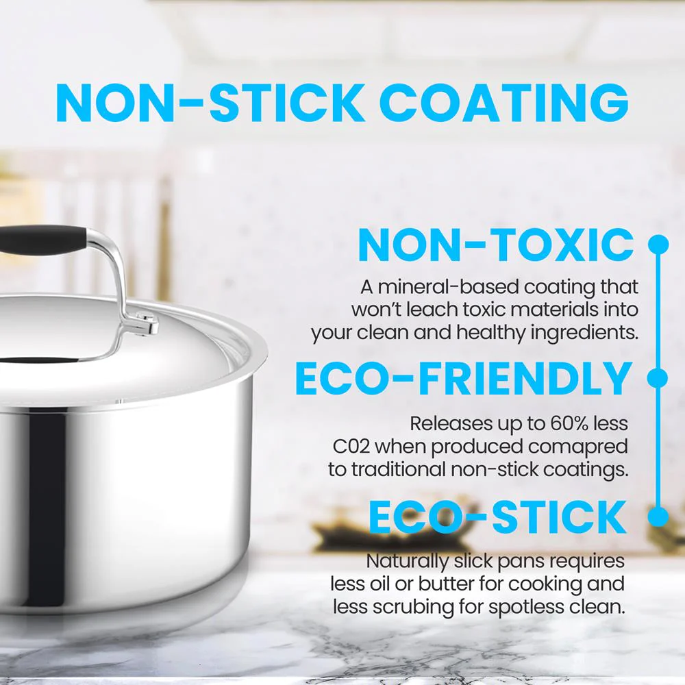 Saucepan Pot With Lid - Stainless Steel, Works With Model Number: Ncsss12 - Image 3
