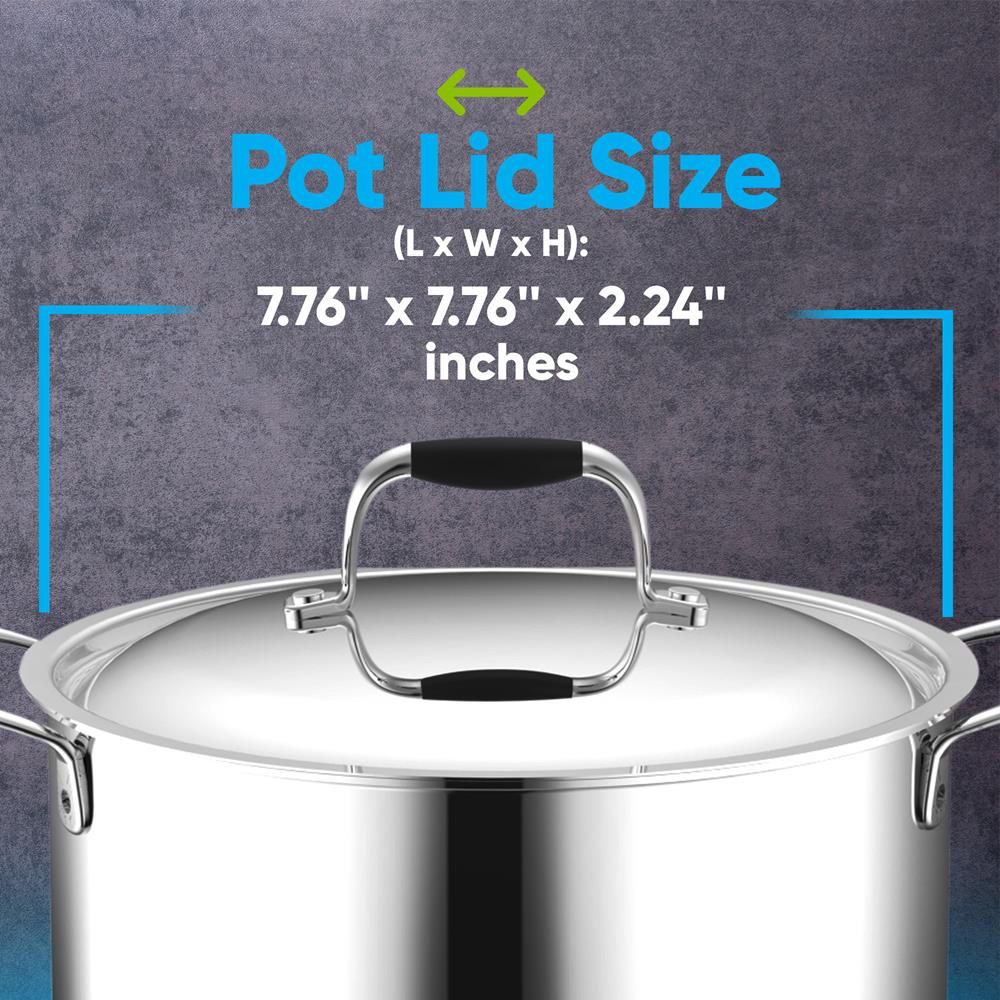 Lid For 3 Quart Dutch Oven - Stainless Steel Lids, Works With Model Number: Ncsss12 - Image 6