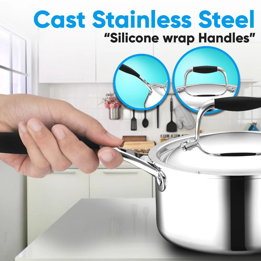Saucepan With Lid - Stainless Steel, Works With Model Number: Ncsss12 - Image 3
