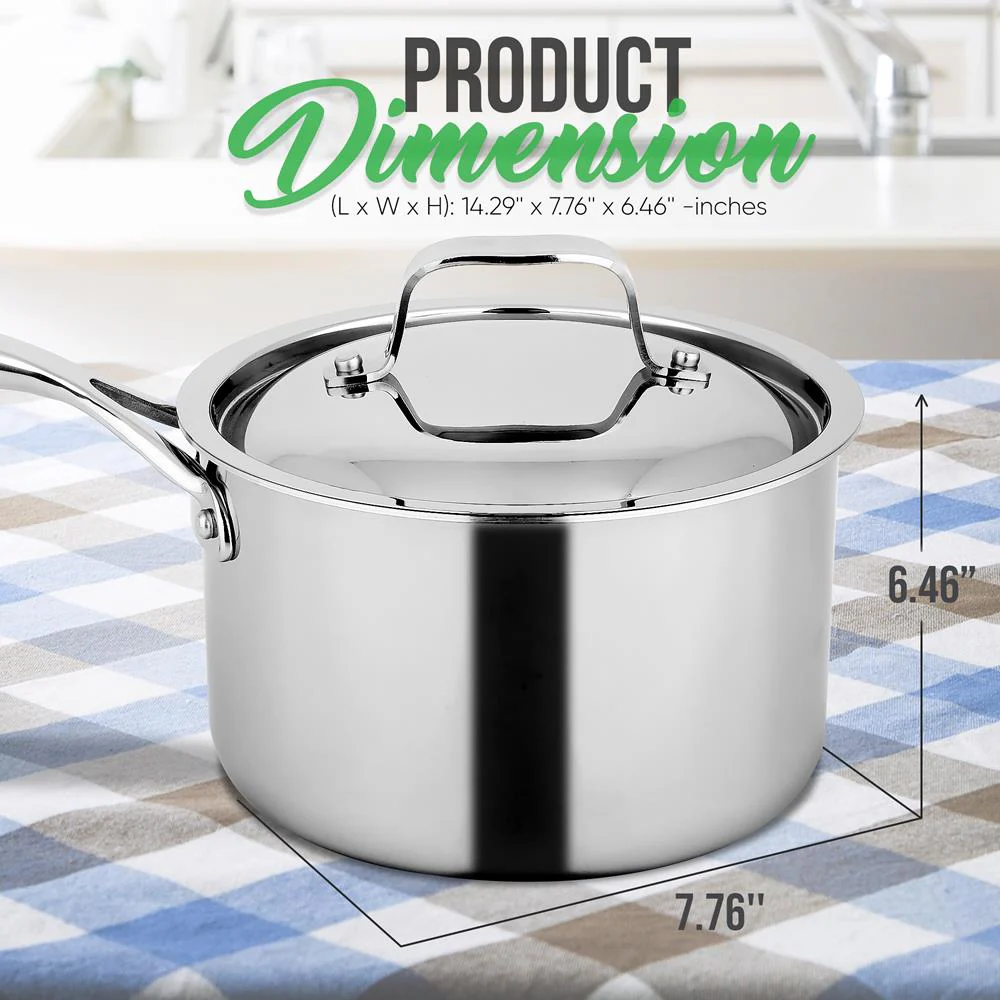 Saucepan With Lid - Stainless Steel, Works With Model Number: Ncssx45 - Image 3