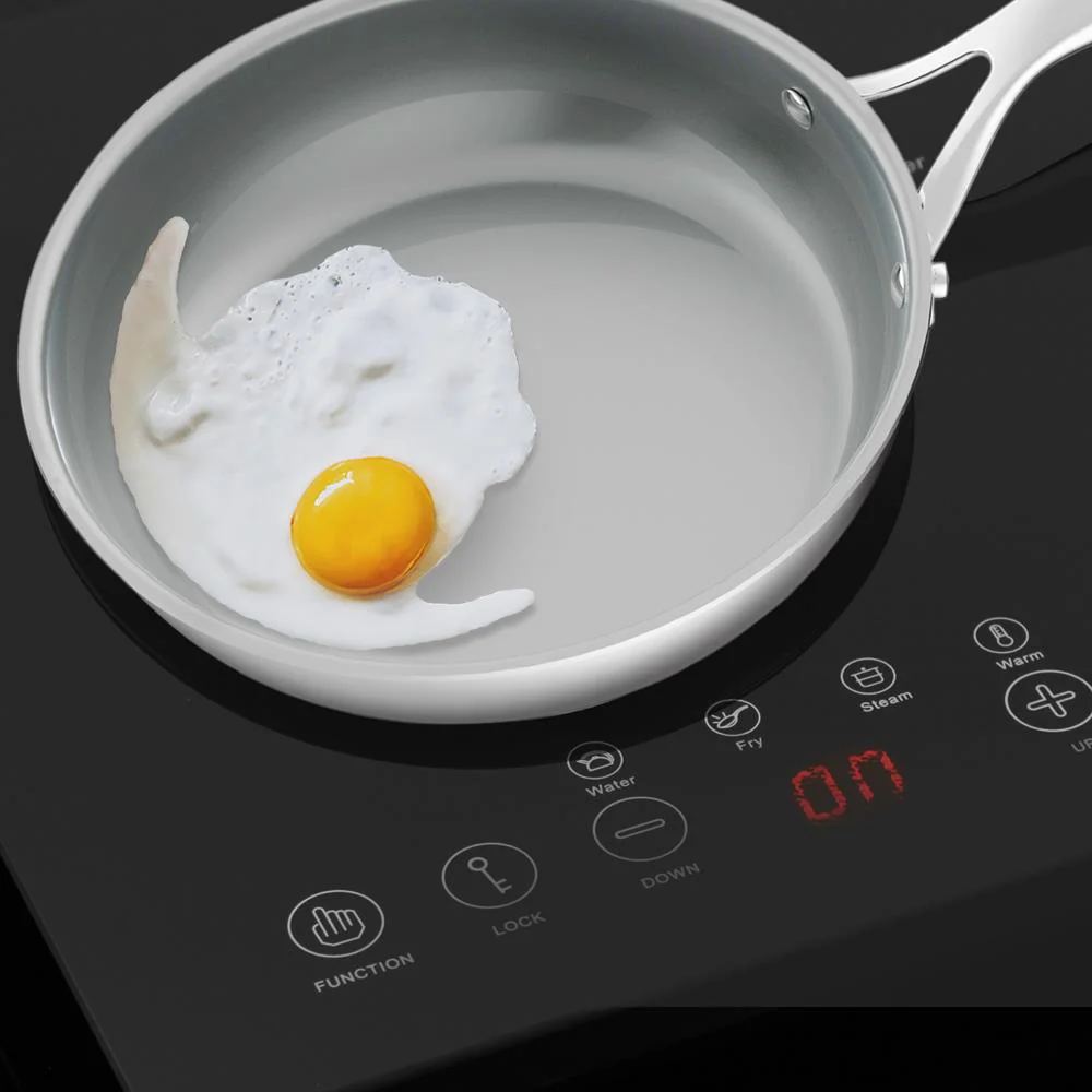 9.5" Fry Pan Non-Stick Coating Stainless Steel Handles - Image 3