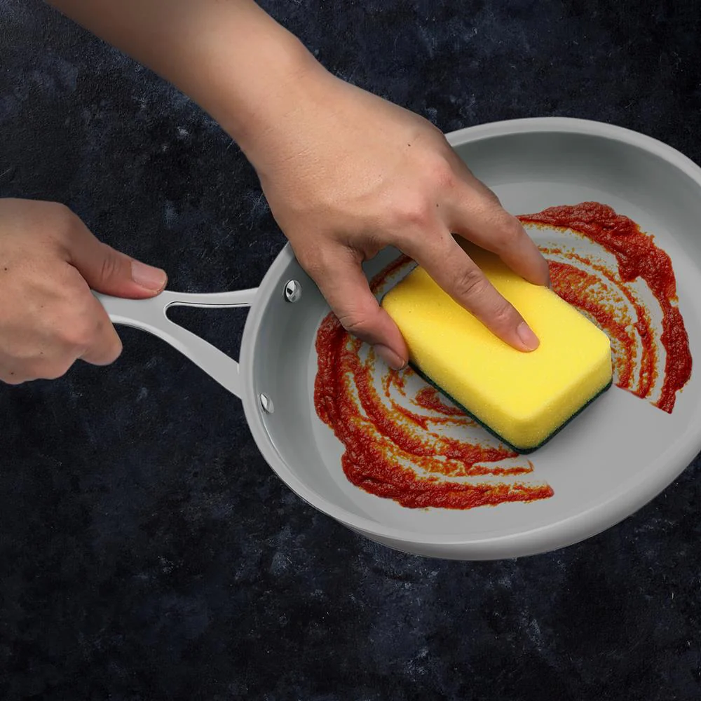 9.5" Fry Pan Non-Stick Coating Stainless Steel Handles - Image 5