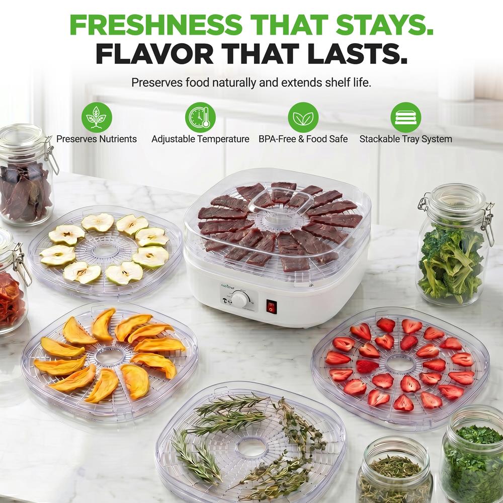 Electric Countertop Food Dehydrator, Food Preserver - Image 3