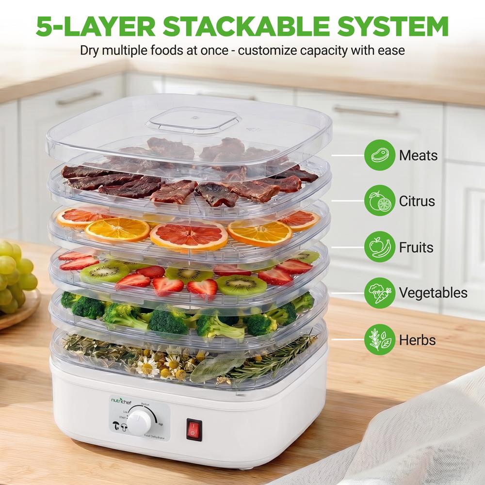Electric Countertop Food Dehydrator, Food Preserver - Image 7