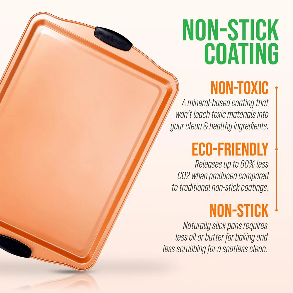 Large Cookie Sheet -Commercial Grade Restaurant Quality Metal Bakeware, Compatible With Models: Ncsbs3S45, Nc5Pcs (Copper) - Image 6