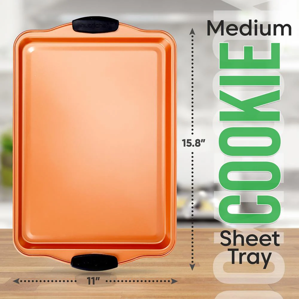 Medium Cookie Sheet -Commercial Grade Restaurant Quality Metal Bakeware, Compatible With Models: Ncsbs3S45, Nc5Pcs (Copper) - Image 2