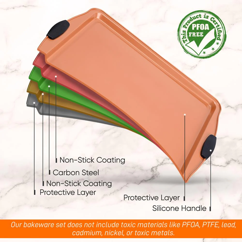 Medium Cookie Sheet -Commercial Grade Restaurant Quality Metal Bakeware, Compatible With Models: Ncsbs3S45, Nc5Pcs (Copper) - Image 5