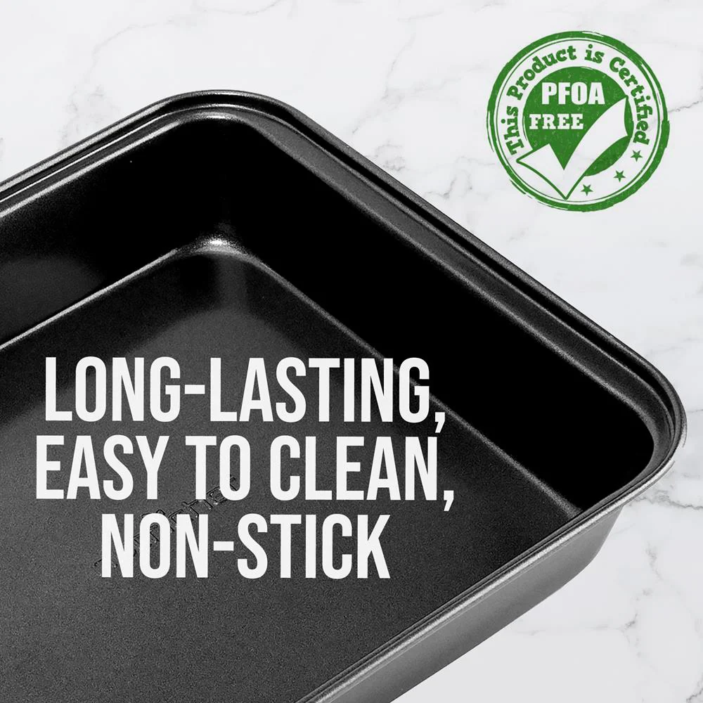 Non-Stick Square Cake Pan - Deluxe Nonstick Gray Coating Inside And Outside,  Compatible With Model: Ncbs10S (Black) - Image 3