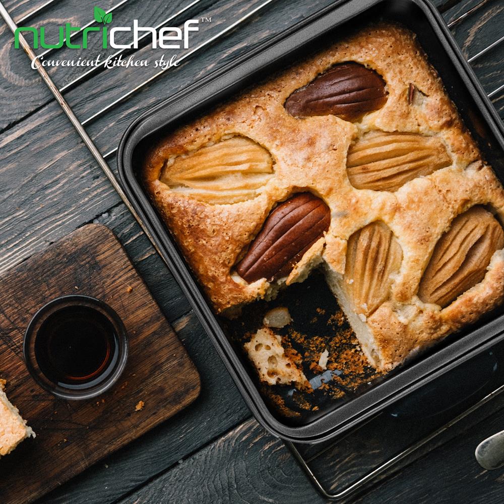 Non-Stick Square Cake Pan - Deluxe Nonstick Gray Coating Inside And Outside,  Compatible With Model: Ncbs10S (Black) - Image 4