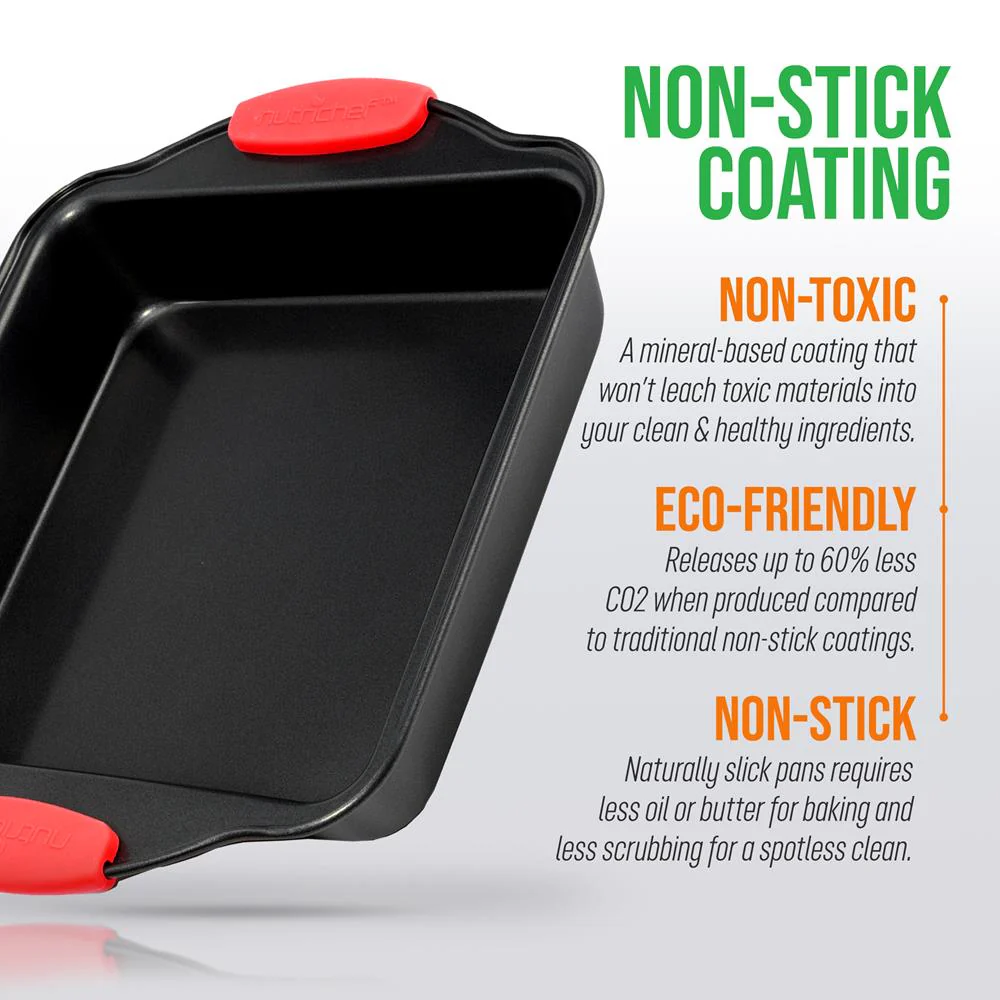 Non-Stick Square Cake Pan - Deluxe Nonstick Gray Coating Inside And Outside,  Compatible With Model: Ncbs10S (Black) - Image 6