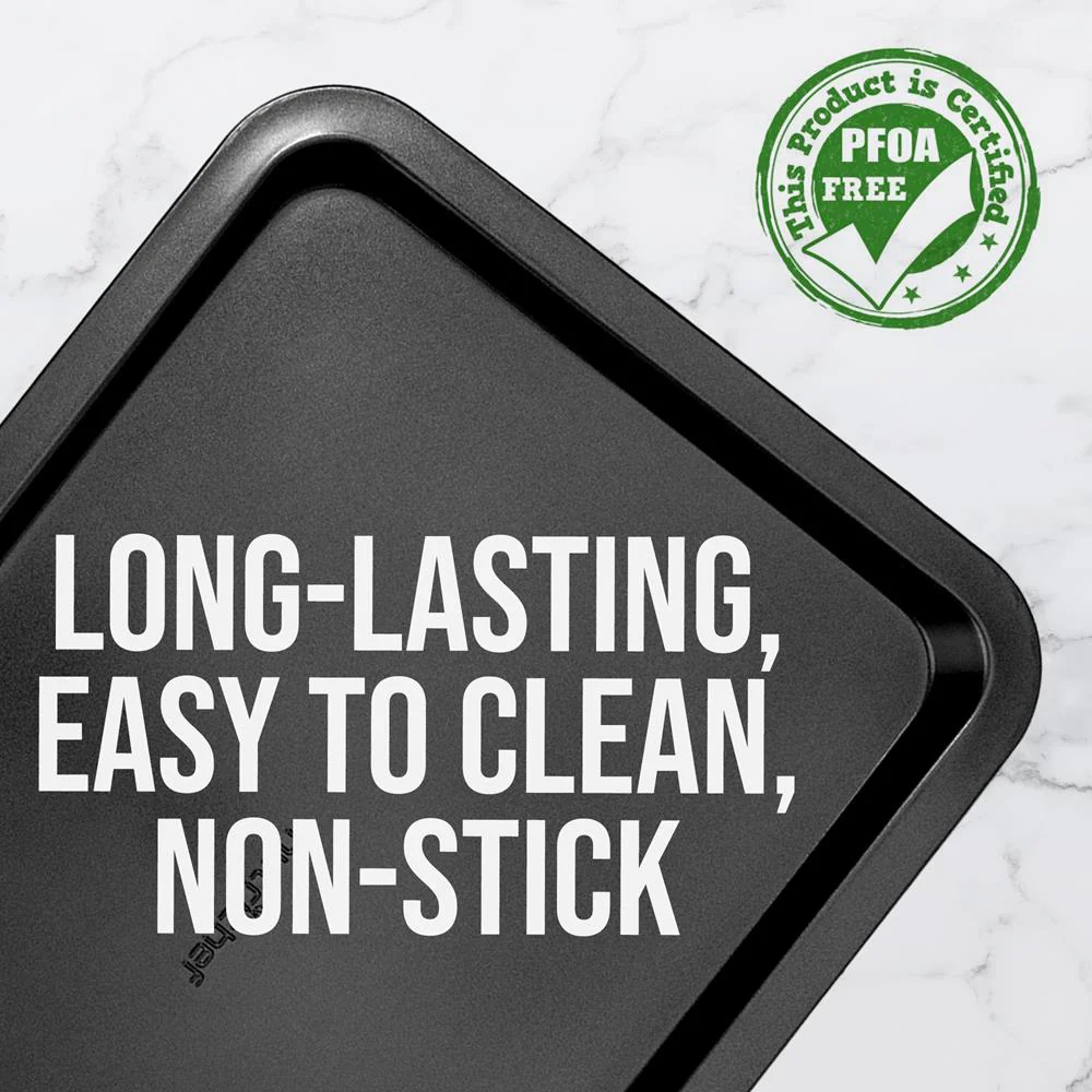 Large Cookie Sheet - Deluxe Nonstick Gray Coating Inside & Outside, Compatible With Model: Ncbs10S (Black) - Image 3