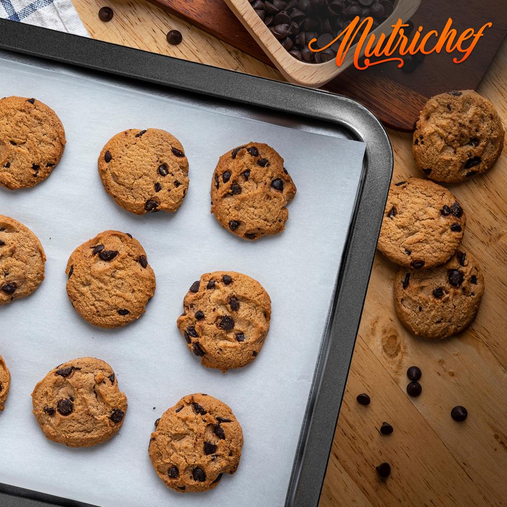 Large Cookie Sheet - Deluxe Nonstick Gray Coating Inside & Outside, Compatible With Model: Ncbs10S (Black) - Image 4