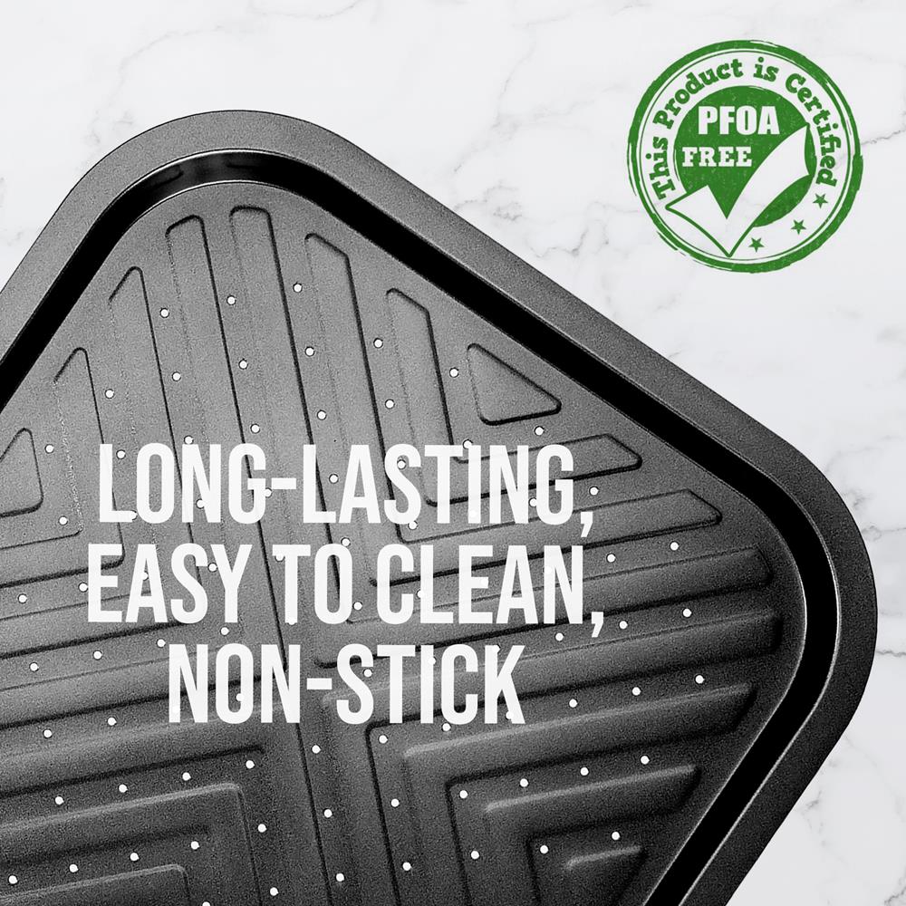 Non-Stick Oven Crisper Pan - Deluxe Nonstick Gray Coating Inside And Outside, Compatible With Model: Ncbs10S (Black) - Image 3