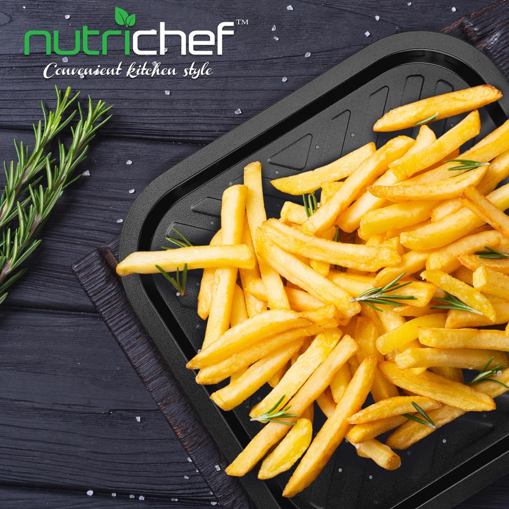 Non-Stick Oven Crisper Pan - Deluxe Nonstick Gray Coating Inside And Outside, Compatible With Model: Ncbs10S (Black) - Image 4