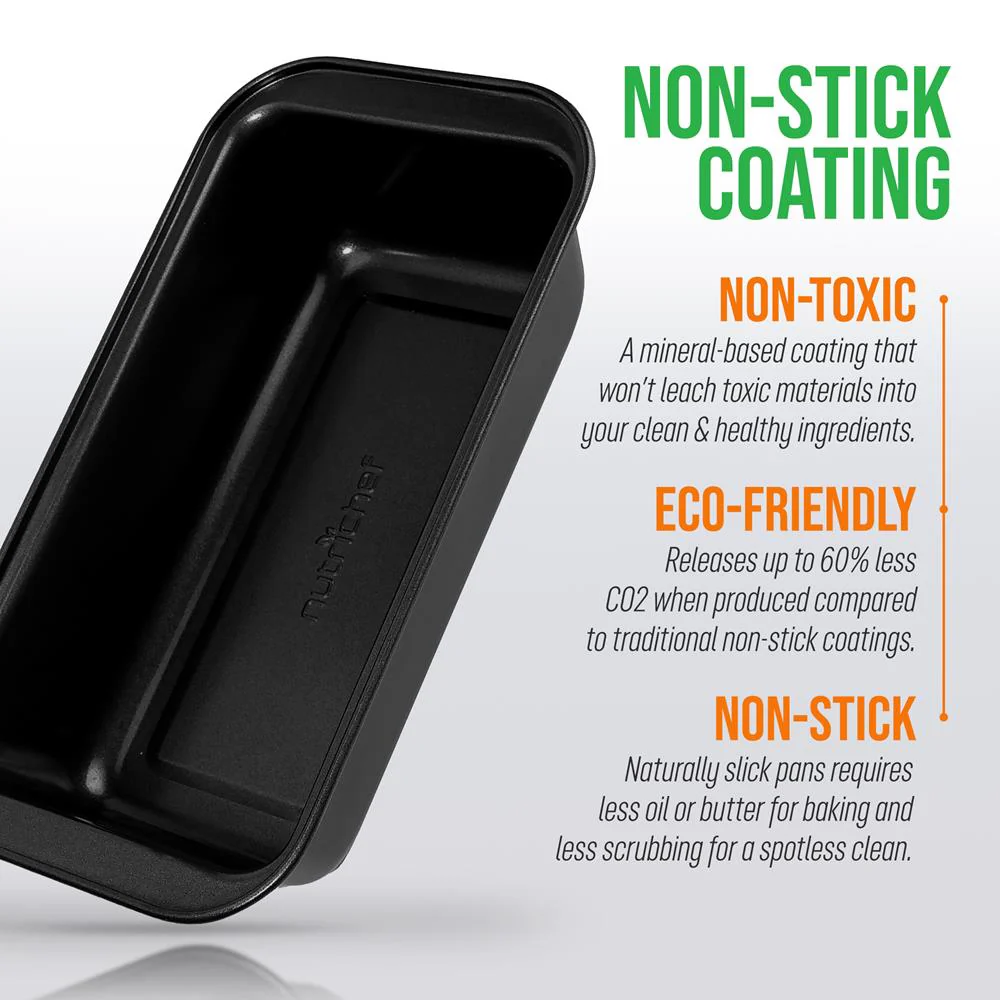 Non-Stick Loaf Pan - Deluxe Nonstick Gray Coating Inside And Outside, Compatible With Model: Ncbs10S (Black) - Image 6