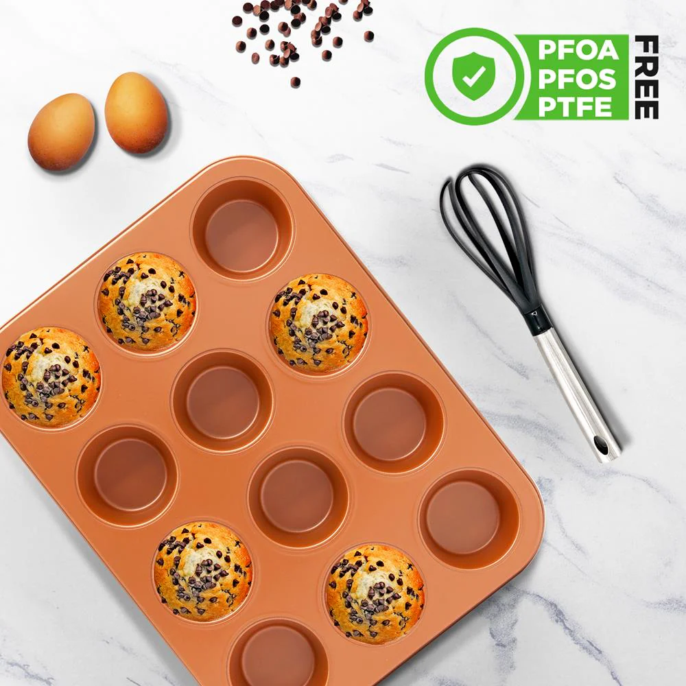 12-Cup Bakeware Oven Muffin Pan Used For Nutrichef Model Number: Ncbscc54 - Image 4