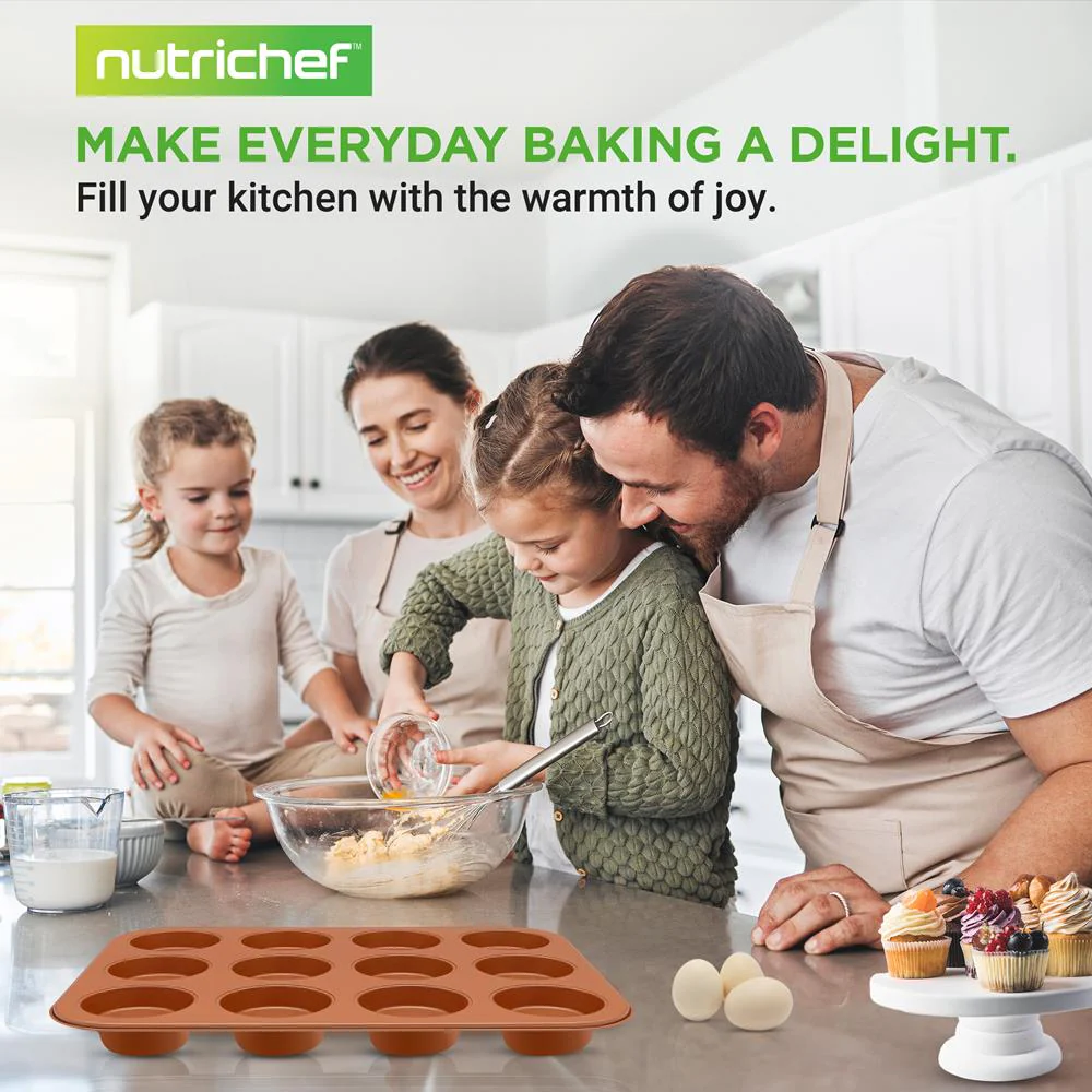 12-Cup Bakeware Oven Muffin Pan Used For Nutrichef Model Number: Ncbscc54 - Image 7