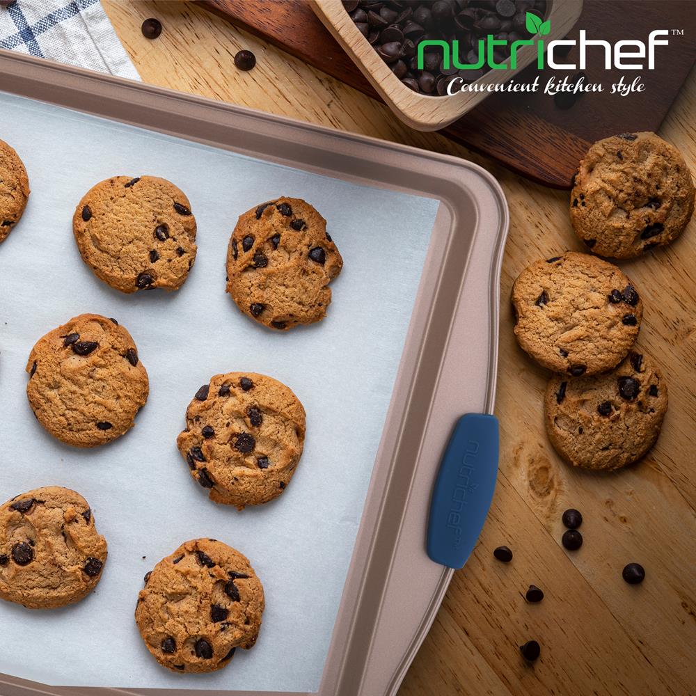 Large Cookie Sheet - Kitchen Oven Baking Pan With Blue Silicone Handles, Compatible With Models: Ncsbsg78, Ncsbsg63, Ncsbsg60, Ncsbsg36 (Gold) - Image 6