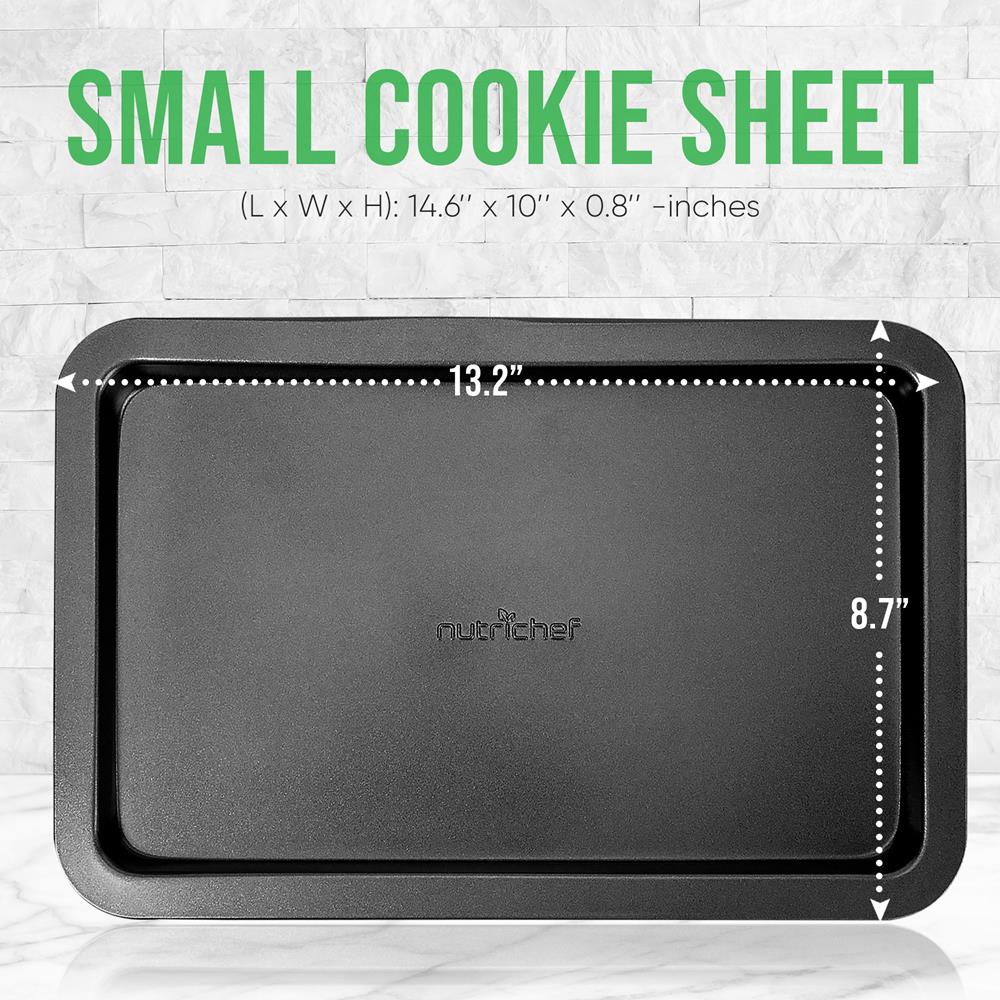 Small Cookie Sheet - Non-Stick Bake Trays With Black Coating Inside & Outside, Compatible With Model: Nczk3B (Gray) - Image 2