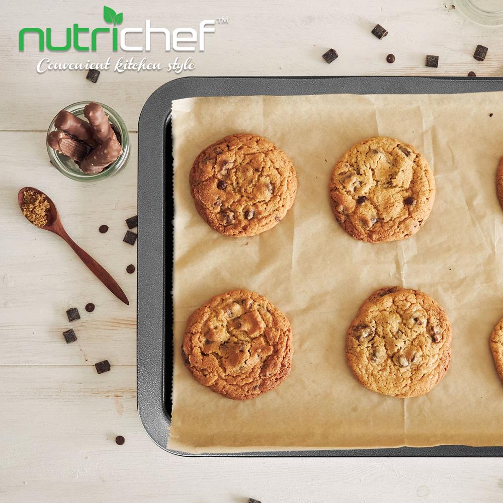 Small Cookie Sheet - Non-Stick Bake Trays With Black Coating Inside & Outside, Compatible With Model: Nczk3B (Gray) - Image 4