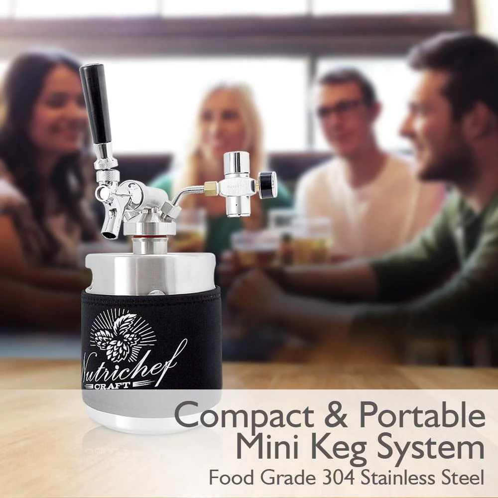 Homebrew Mini Keg - Stainless Steel Co2 Home Keg Dispenser System (64 Oz.) - Image 3