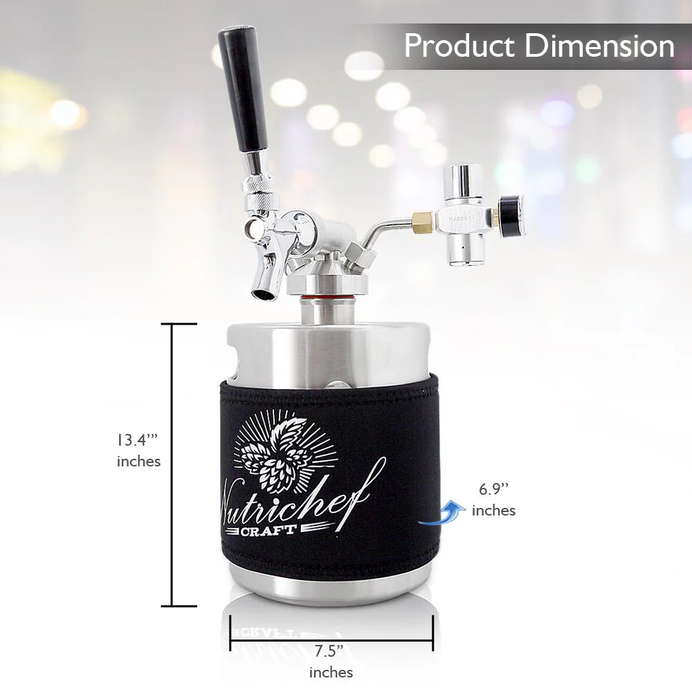Homebrew Mini Keg - Stainless Steel Co2 Home Keg Dispenser System (64 Oz.) - Image 4