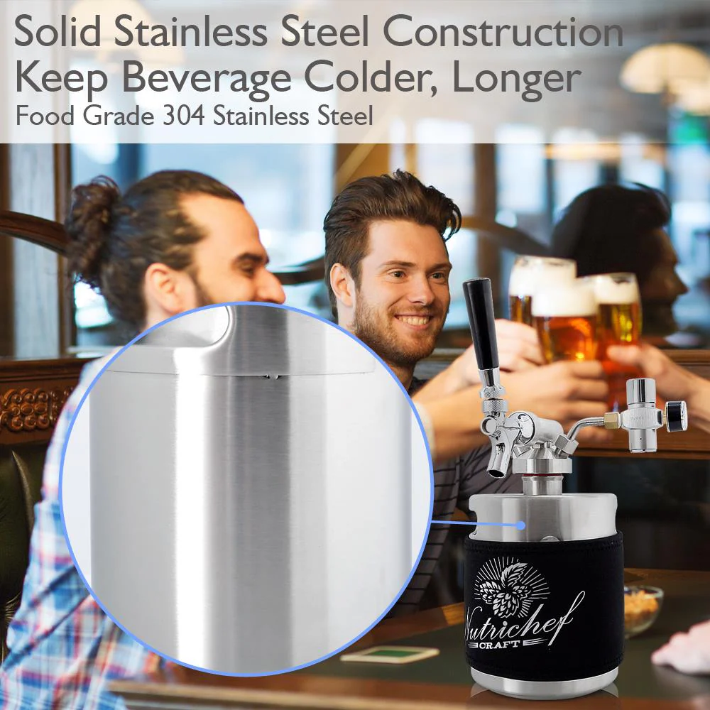 Homebrew Mini Keg - Stainless Steel Co2 Home Keg Dispenser System (64 Oz.) - Image 5