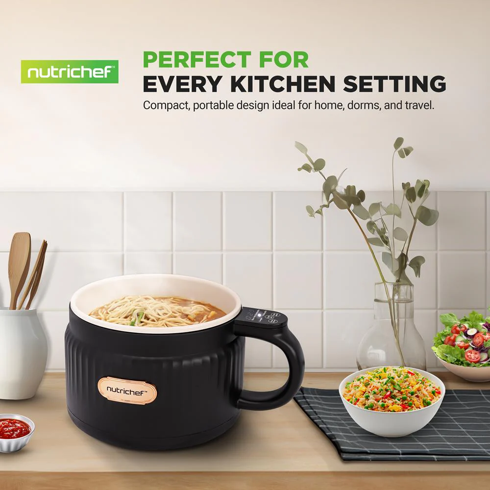 Portable Rice Cooker, Rapid Cooking, Non-Stick Ceramic, 1.6L Capacity - Image 7