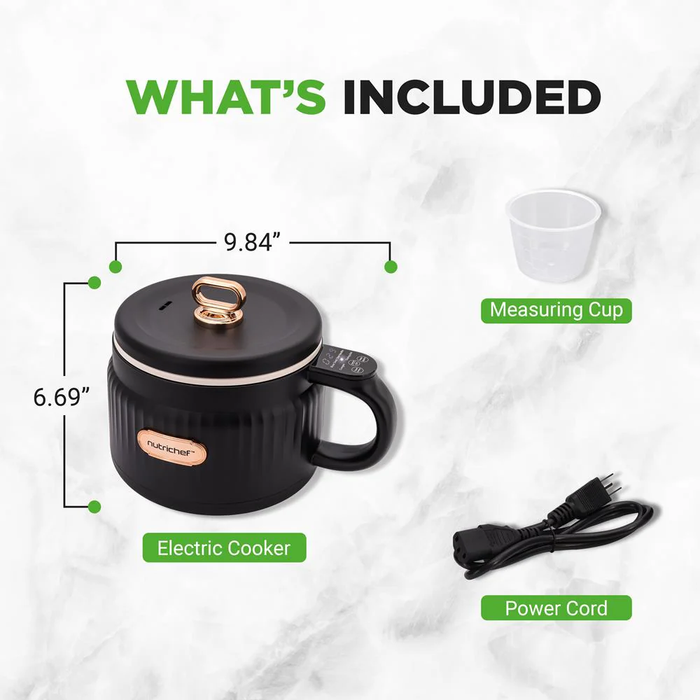 Portable Rice Cooker, Rapid Cooking, Non-Stick Ceramic, 1.6L Capacity - Image 8