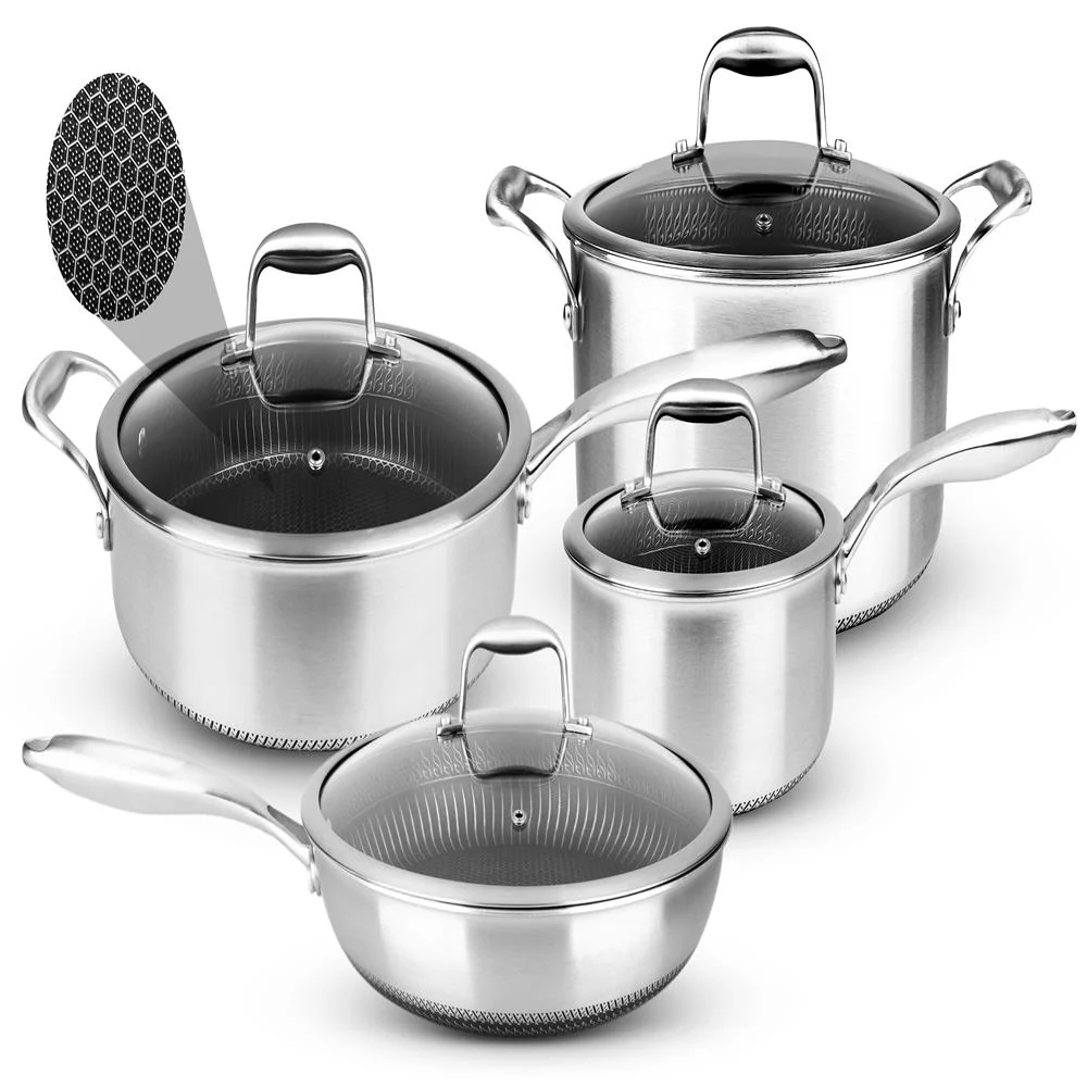 8-Piece Cookware Set, Quick Heat, Triply Stainless Steel, Non-Stick - Image 7