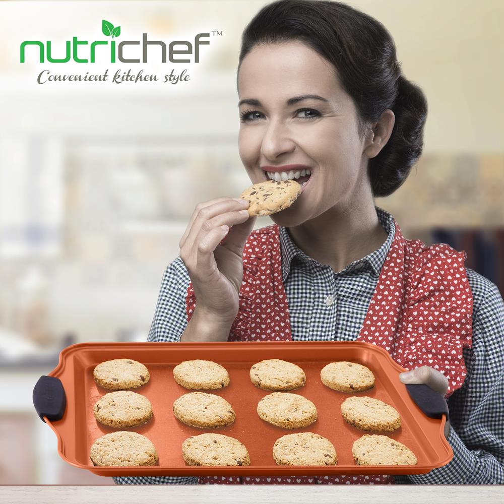 5-Piece Non-Stick Baking Pan Set, Stackable Carbon Steel, Easy Clean - Image 9