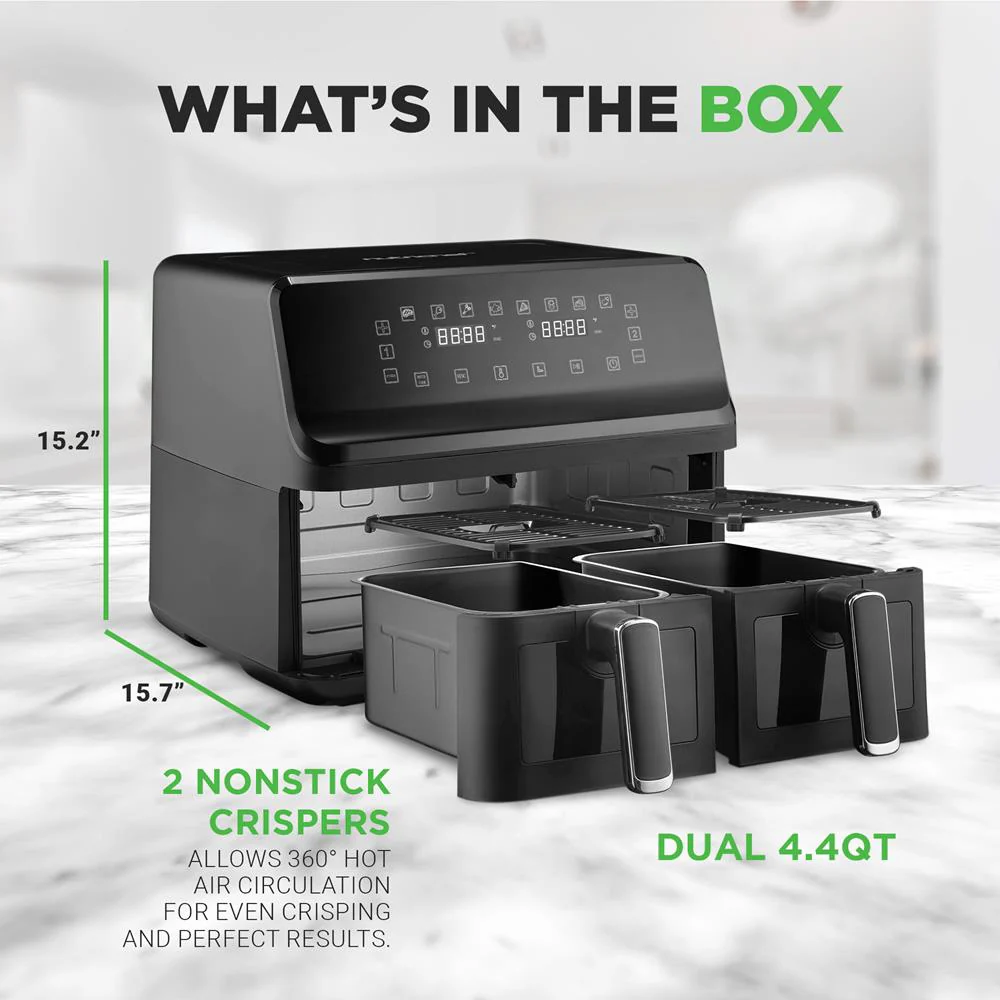 4.4Qt Dual Basket Air Fryer - Image 5