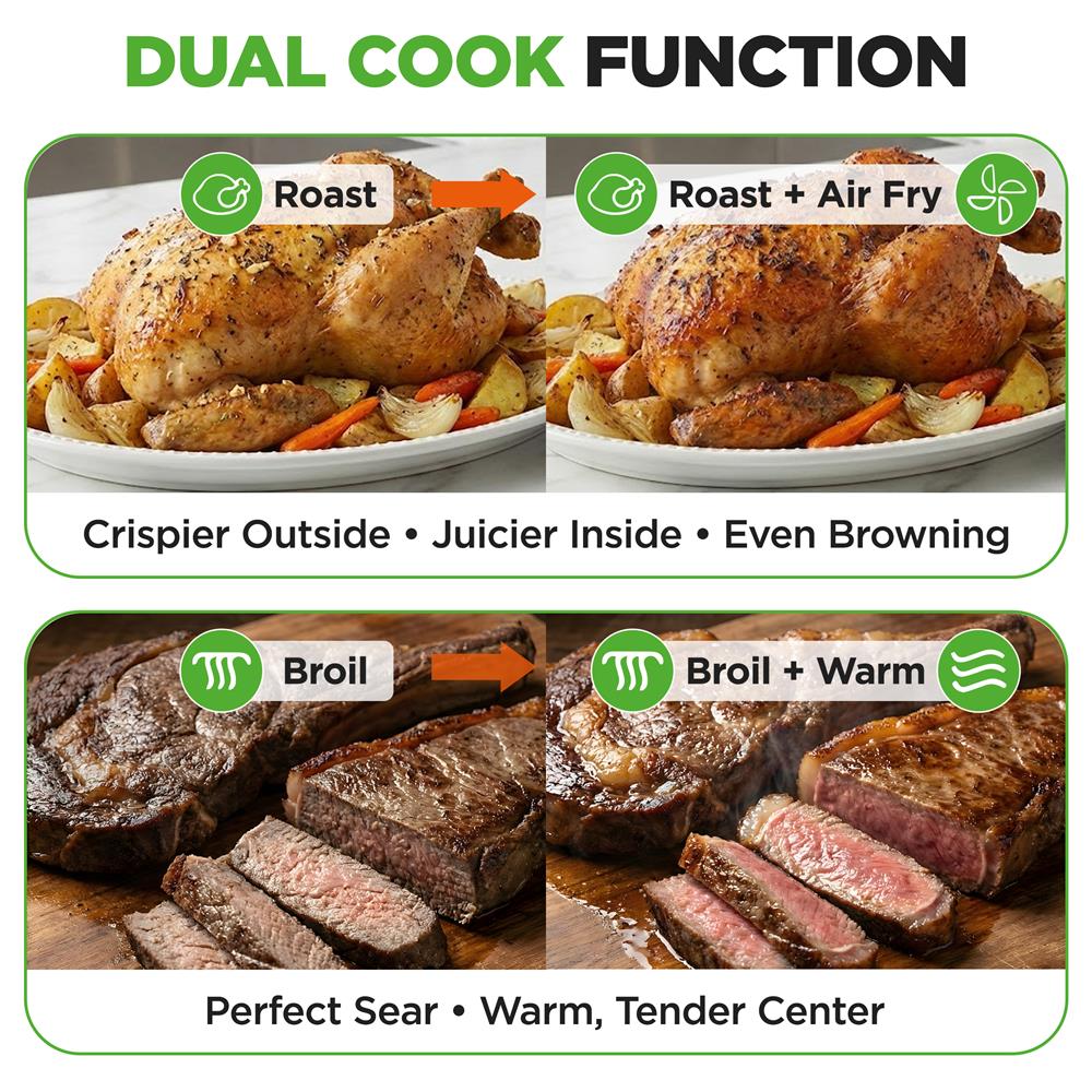 Digital Air Fryer Toaster Oven Combo, 32 Qt - Image 4