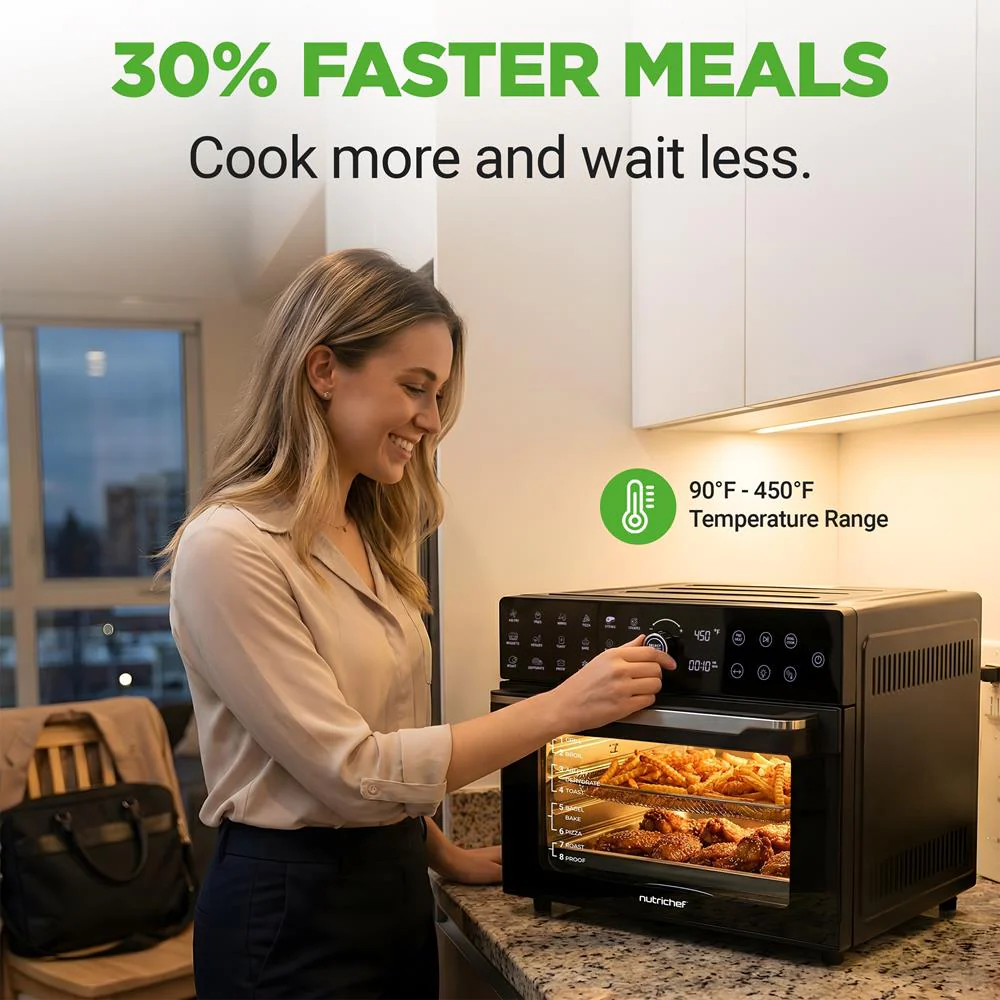 Digital Air Fryer Toaster Oven Combo, 32 Qt - Image 6