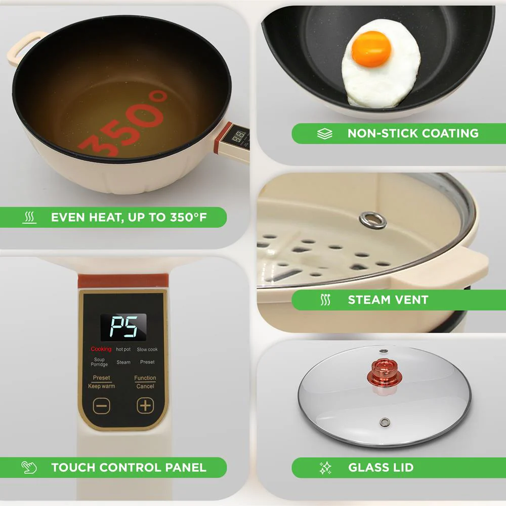 Multifunctional Electric Frying Pan - Image 3