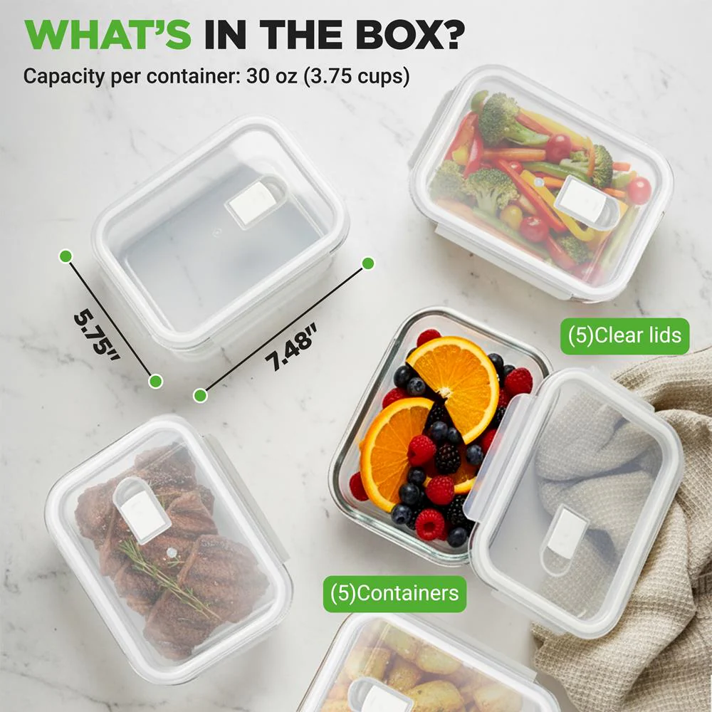 High Borosilicate Glass Food Container - Image 7