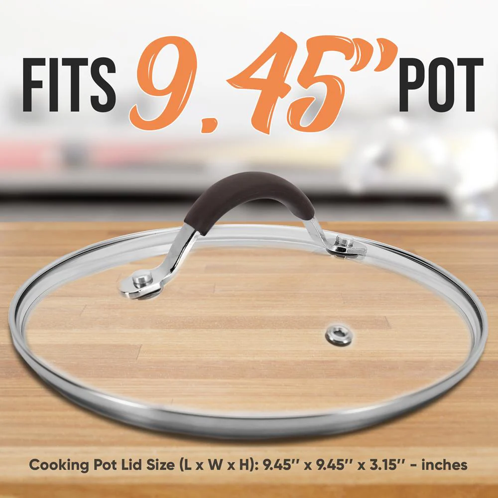 Dutch Oven Pot Lid - See-Through Tempered Glass Lids (Works With Models: Nccw14Sbr & Nccw20Sbr) - Image 4