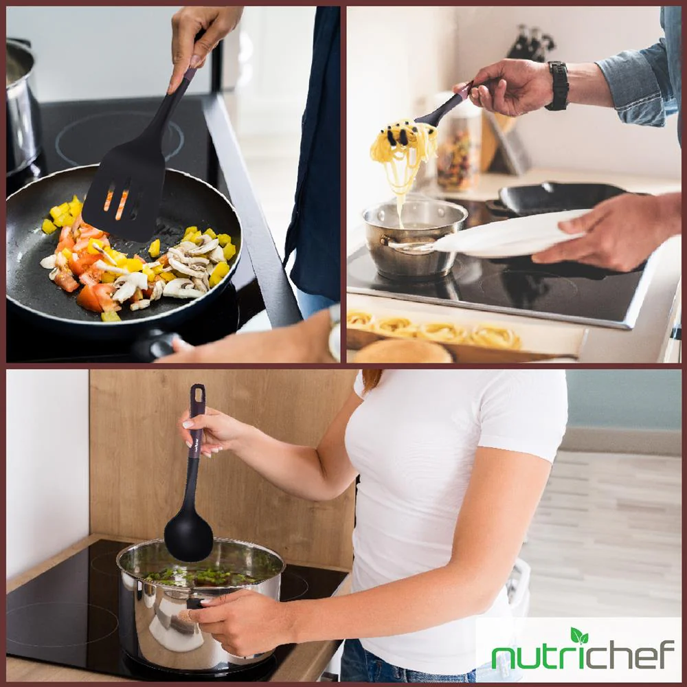 Kitchen Cooking Utensils Set - Includes Soup Ladle, Pasta Fork, And Spatula, Works With Models: Nccw14Sbr & Nccw20Sbr - Image 5