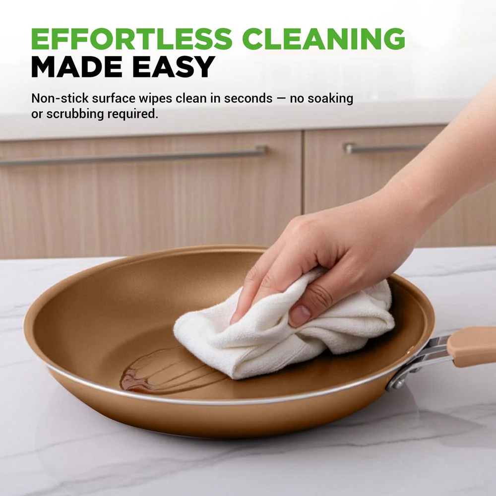 20-Piece Nonstick Cookware Set - Even Heat, PFOA/PFOS-Free, Tempered Glass - Image 4