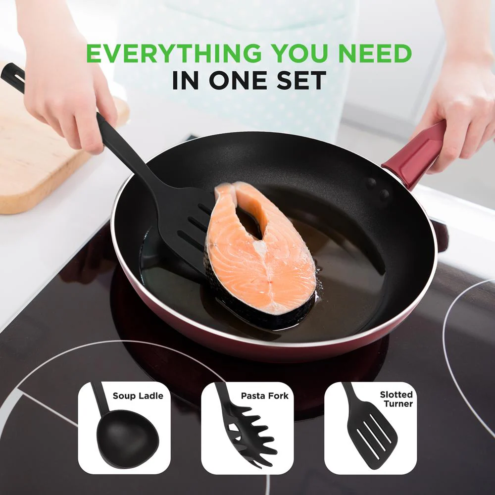 Kitchenware Pots & Pans - Stylish Kitchen Cookware Set, Non-Stick (13-Piece Set) - Image 5