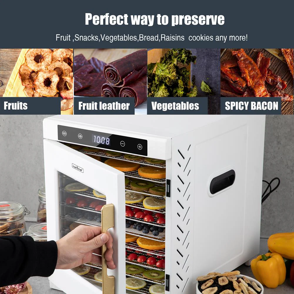10 Shelf Stainless Steel Trays With Digital Timer And Temperature Control, 900Watts - Image 4