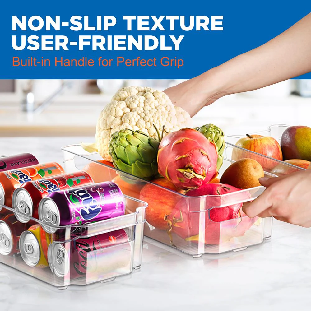 6-Piece Clear Fridge Organizer Set, BPA-Free, Shatter-Resistant Plastic - Image 5