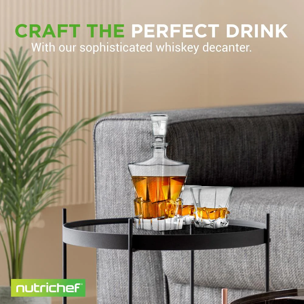 Whiskey Decanter, Enhances Taste, Crystal Glass, 750ml Capacity - Image 6