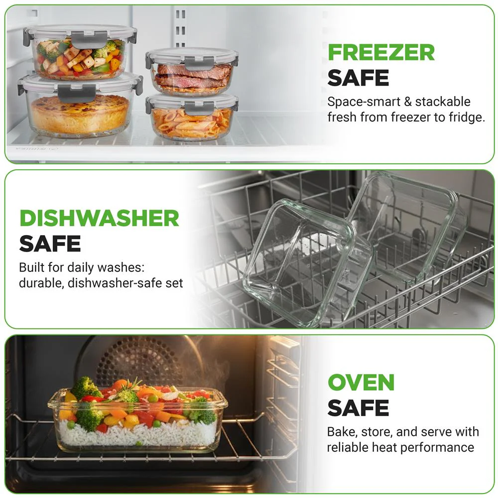 High Borosilicate Glass Food Container - Image 4