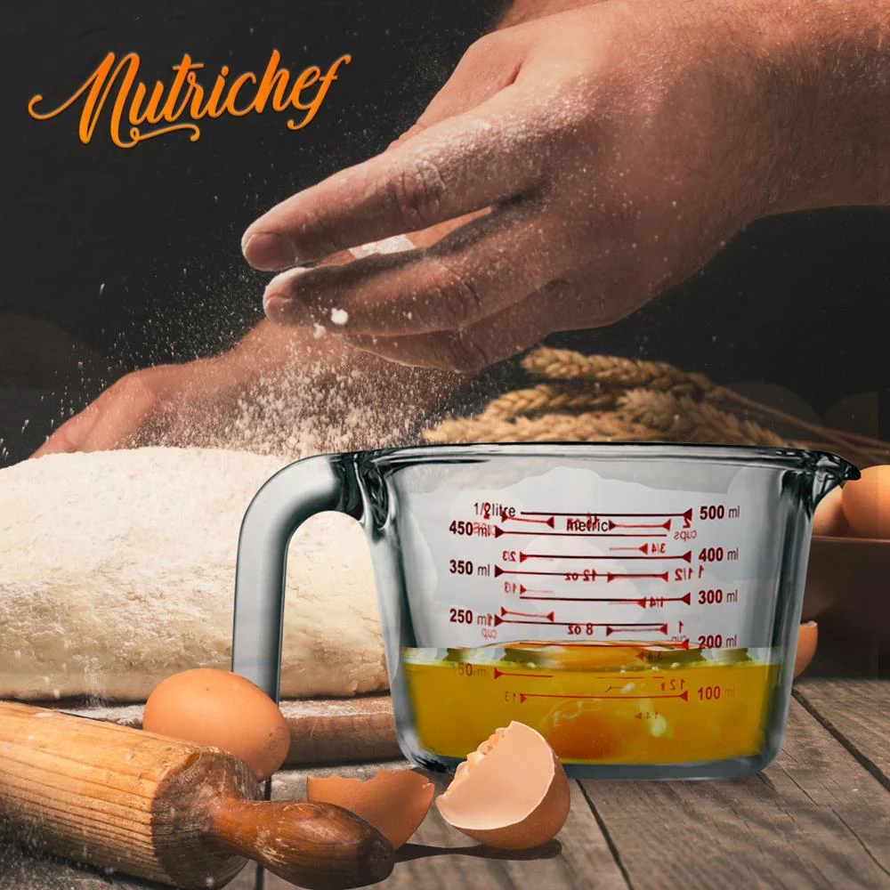Glass Measuring Cup 500ml Precise Pouring Borosilicate Glass - Image 7