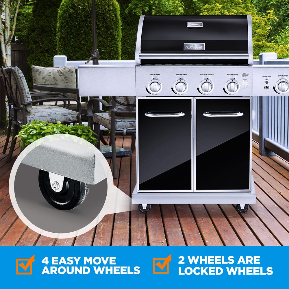 5-Burner Propane Gas Grill, 52,000 BTU, Stainless Steel, Easy Clean - Image 6