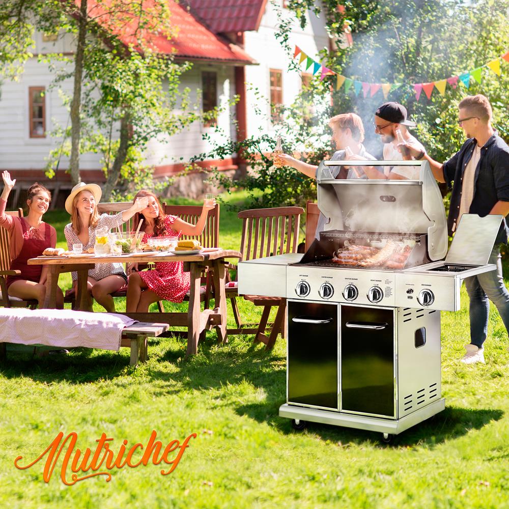 5-Burner Propane Gas Grill, 52,000 BTU, Stainless Steel, Easy Clean - Image 8