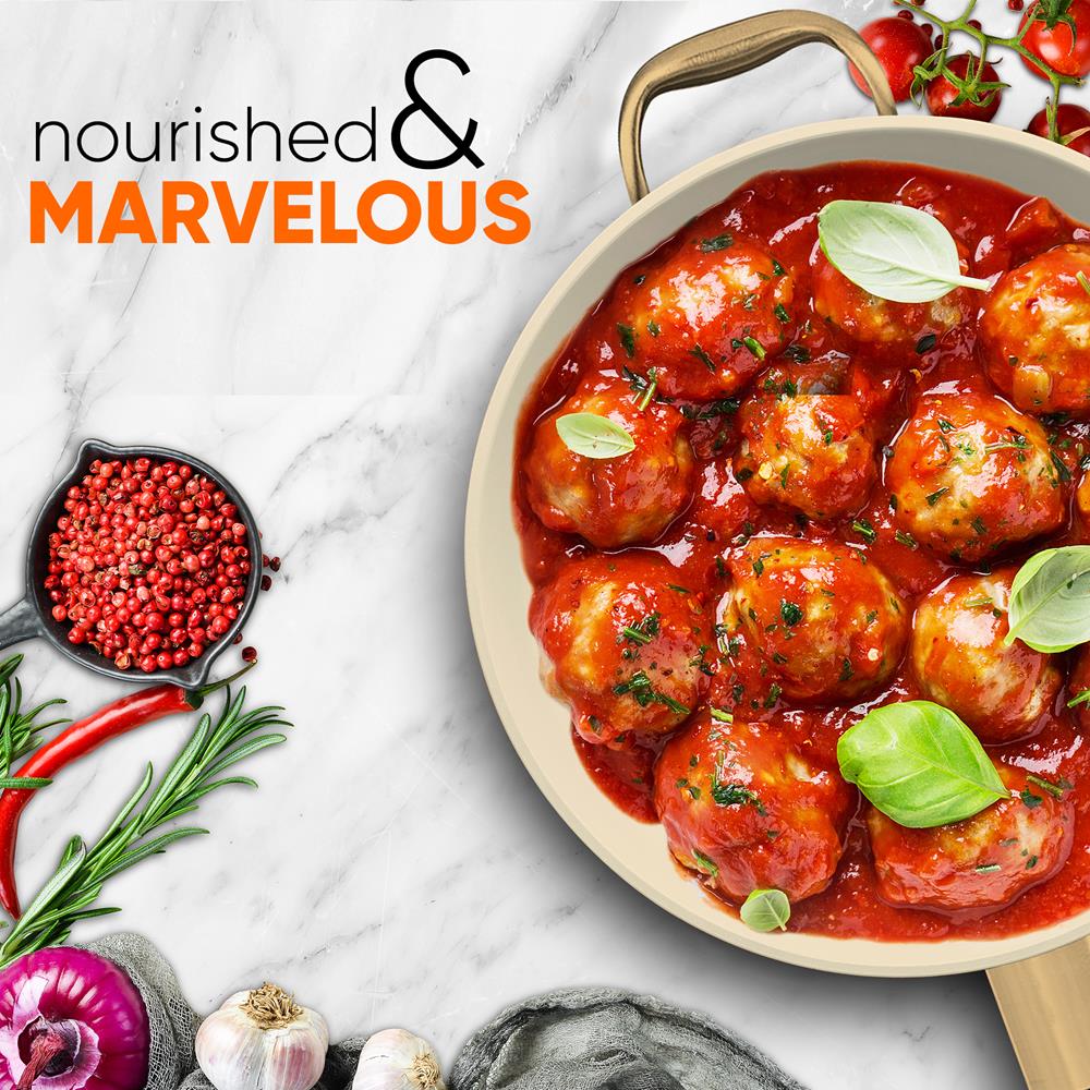 14'' Non-Stick Fry Pan – Durable Pan With Silicone Handle, Interior Non-Stick Ceramic Coating And Polyester Coating Outside - Image 7