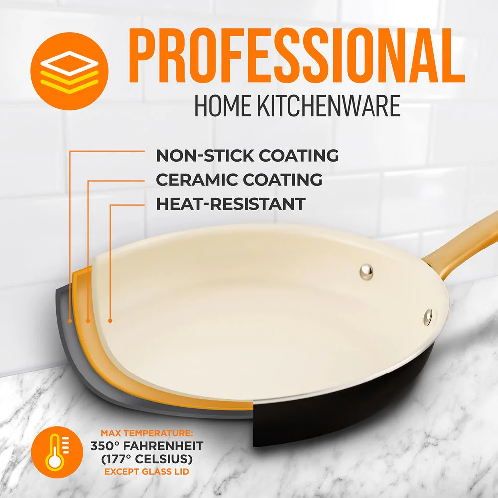 Non-Stick Fry Pan With Lid - Image 3